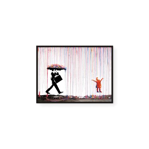 Buy HAUS AND HUES Colorful Rain Graffiti Art Banksy Prints Banksy Wall