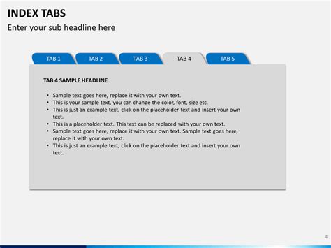 Index Tabs For Powerpoint Ppt Slides