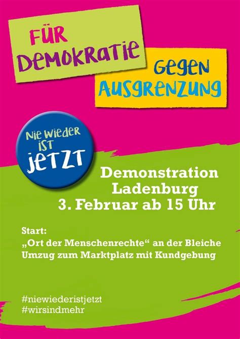 Nie Wieder Ist Jetzt Demo Ladenburg Gr Ne Ilvesheim