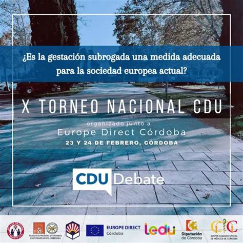 X TORNEO NACIONAL DE DEBATE CDU Organizado Junto A EUROPE DIRECT