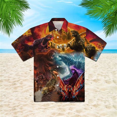 Godzilla Hawaiian Shirt For Men Women Adult Hw4888 Tien Stores Shop