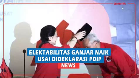 POLITIK Usai Diusung PDI Perjuangan Elektabilitas Ganjar Naik