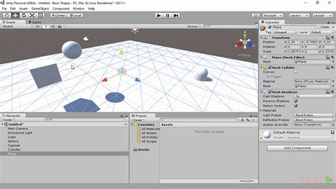 Unity 5 Fundamentals Creating Basic Shapes Packtpub YouTube