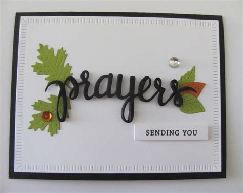 Sending Prayers Card, Sympathy Card, Condolence Card, Prayer, Leaves ...