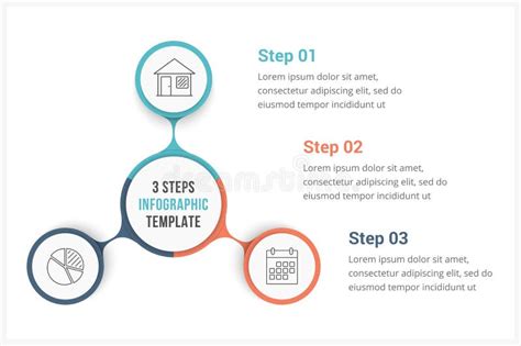 圈子与三个元素的infographics模板 向量例证 插画 包括有 圆形 平面 连接 要素 循环 98179207