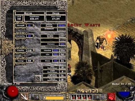 Diablo Ii Lord Of Destruction Level Druid Tank Level Azrael Youtube