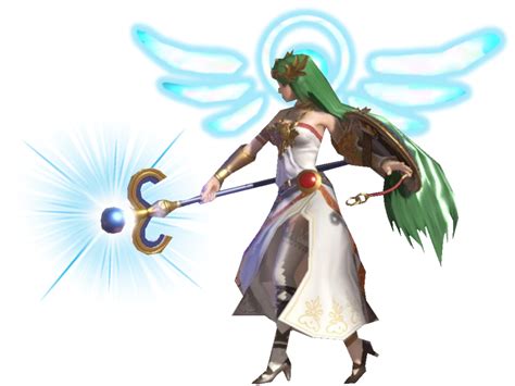 Lady Palutena Striking With Her Staff By Transparentjiggly64 On Deviantart