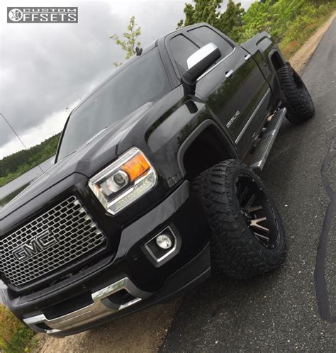 Wheel Offset 2015 Gmc Sierra 2500 Hd Hella Stance 5 Leveling Kit Custom Offsets