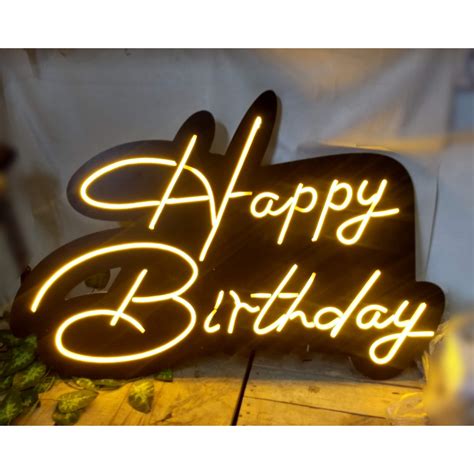 Happy Birthday Neon Sign As Per The Customer Requirements