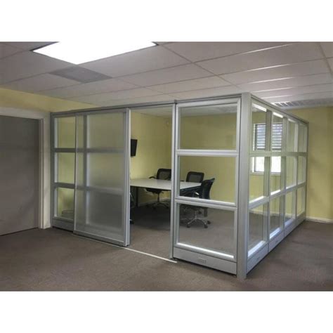 Glass Conference Room Cubicles Sapphire Cubes 12x12x95h