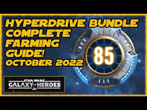 Swgoh Full Farming Guide For The Hyperdrive Bundle October