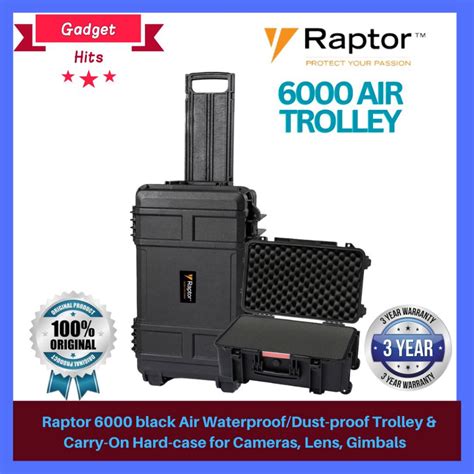 Raptor Air Waterproof Dust Proof Trolley Carry On Hard Case For