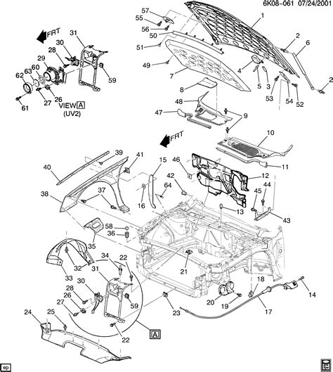 Cadillac Deville KE KF SHEET METAL FRONT END EPC Online Nemiga