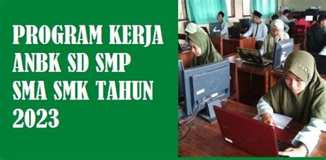 Contoh Program Kerja Anbk Sd Smp Sma Smk Tahun 2025