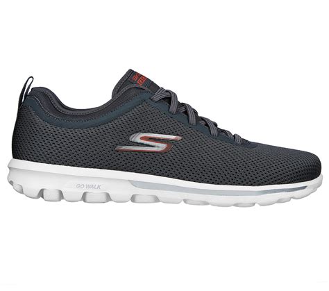 Skechers Charcoal Black Go Walk Classic Mens Lace Up Shoes Style Id 216457 India