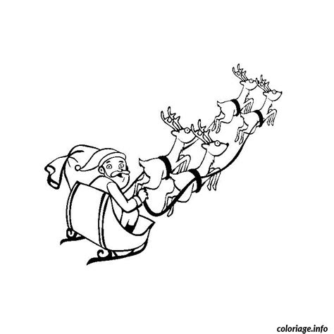 Coloriage Pere Noel Et Traineau JeColorie