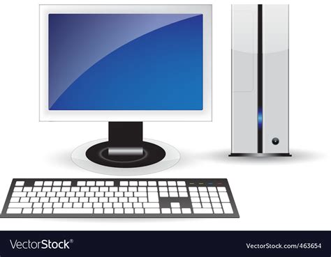 Desktop Computer Vector