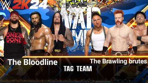 Wwe Full Match The Bloodline Vs The Brawling Brutes Team War Games