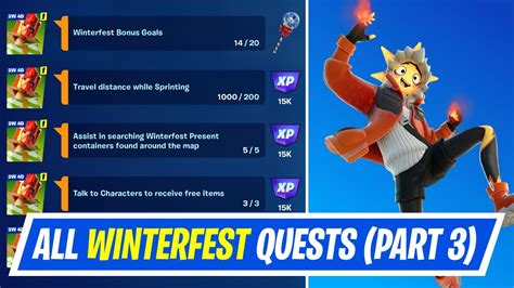 Fortnite Complete Winterfest Quests Day How To Easily Complete