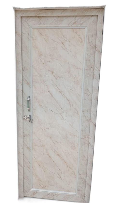 Glossy White Pvc Bathroom Door Design Pattern Plain At Rs Piece