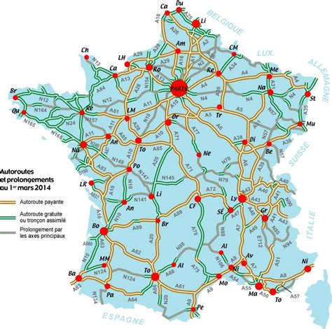 CARTE ROUTIERE carte des routes de France calcul d itinéraire avec