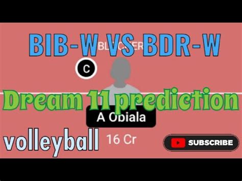 Bib W Vs Bdr W Volleyball Dream Prediction Bdr W Vs Bib W Dream