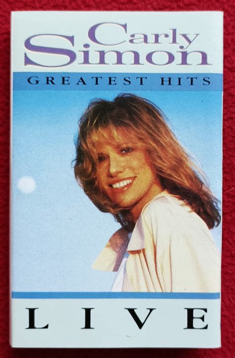 Carly Simon GREATEST HITS LIVE Cassette Tape, Hobbies & Toys, Music ...