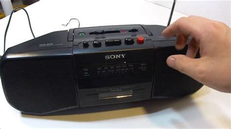 Sony CFS B15 Portable Boombox FM AM Stereo Radio Cassette Tape Player