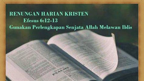 Renungan Harian Kristen Efesus Gunakan Perlengkapan Senjata