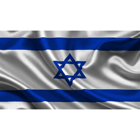 FLAGDOM 3x5Fts 90X150cm ISR IL Israel Flag Png