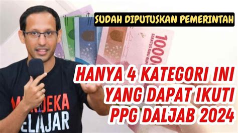 Pemerintah Putuskan Kategori Ini Yang Dapat Ikuti Ppg Dalam Jabatan