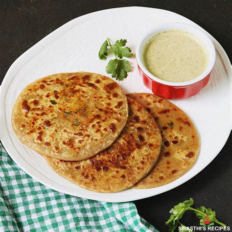 Mooli Paratha Recipe Radish Paratha Swasthi S Recipes