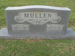 Leb Tatum Mullen 1900 1970 Mémorial Find a Grave