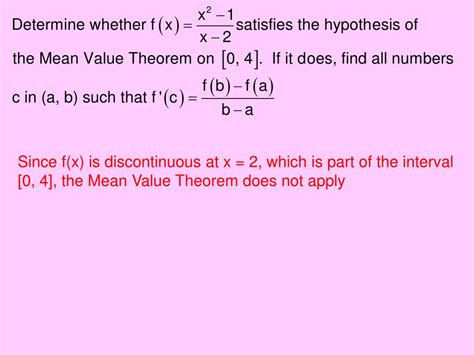 Ppt Section 55 The Intermediate Value Theorem Rolles Theorem The