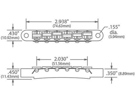 Gibson Abr Tune O Matic Bridge Gd Guitar Parts Center