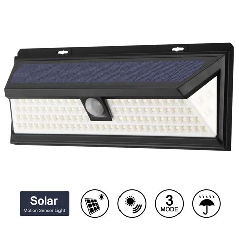 Waterproof 102 Led Wall Light Solar Powered Pir Motion Sensor Light Wall Mounted Stair Light For