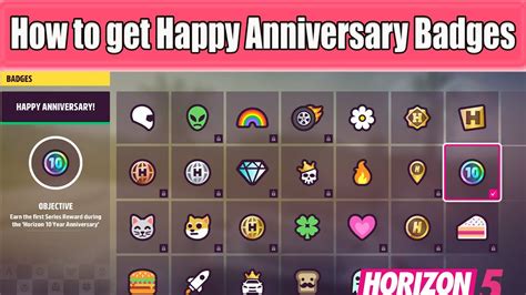 How To Get Happy Anniversary Badges In Forza Horizon 5 YouTube