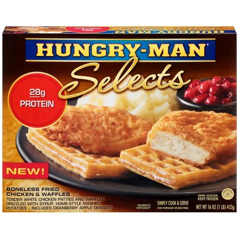 Hungry Man Selects Boneless Fried Chicken Waffles Oz Instacart