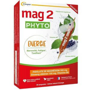 Mag Phyto Energie Ampoules Pharmacie En Ligne Citypharma