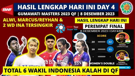 Hasil Lengkap Guwahati Master Day Hari Ini Wakil Ina