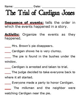 Journeys The Trial Of Cardigan Jones Sequence Of Events By Shakira