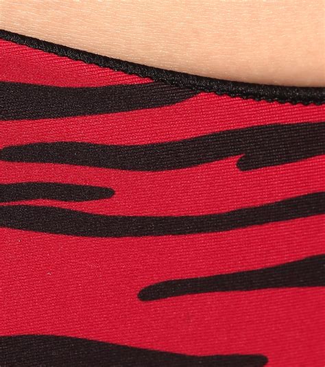 Curve Zebra Print Bikini Bottoms In Red Tropic Of C Mytheresa