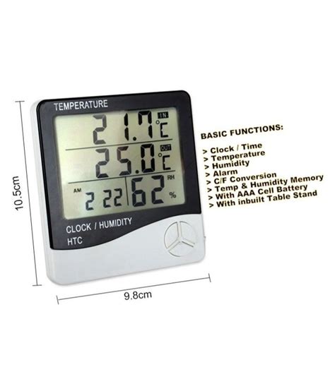 Plastic Digital Thermo Hygrometer Htc For Industrial At Rs In