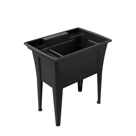 Rugged Tub 32 In X 22 In Polypropylene Freestanding Laundryutility