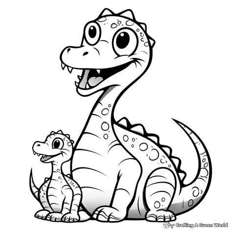 Baby Dinosaur Coloring Pages For Kids