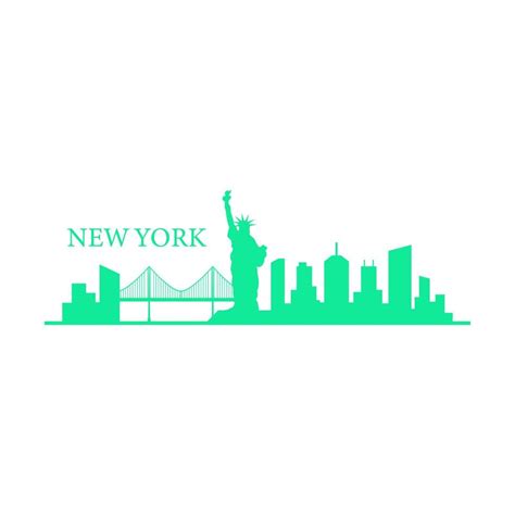 New york skyline illustrated 8708240 Vector Art at Vecteezy