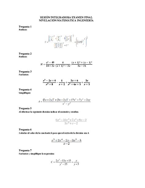 Sesi N Integradora Examen Final Sesi N Integradora Examen Final