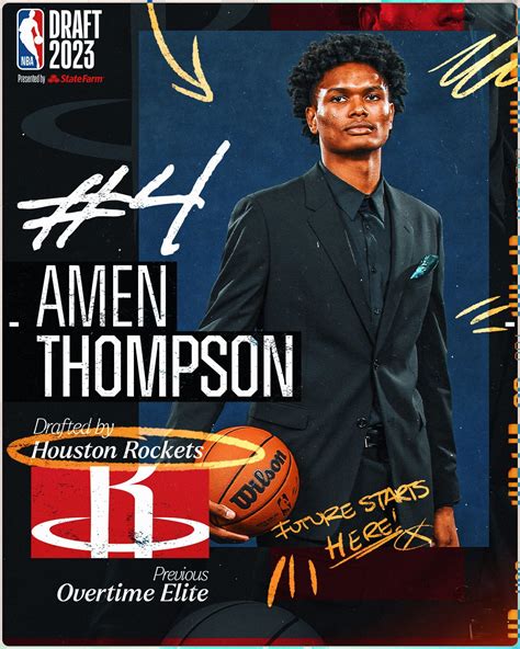 Nba On Twitter With The 4th Pick Of The Nba Draft The Houstonrockets Select Amen Thompson