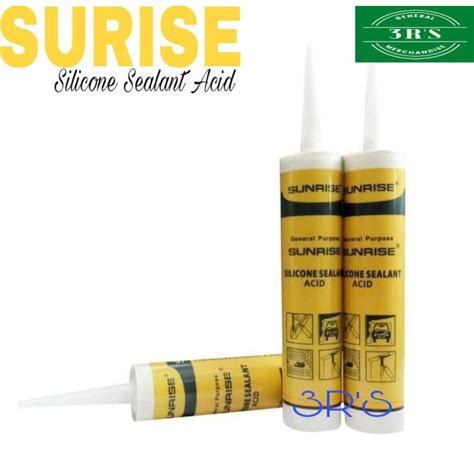 Sunrise Silicone Sealant Pcs Black White Clear Brown Lighe Gray