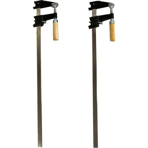 Set Of 2 30 Steel Bar Clamp With Metal Ratcheting System And Quick